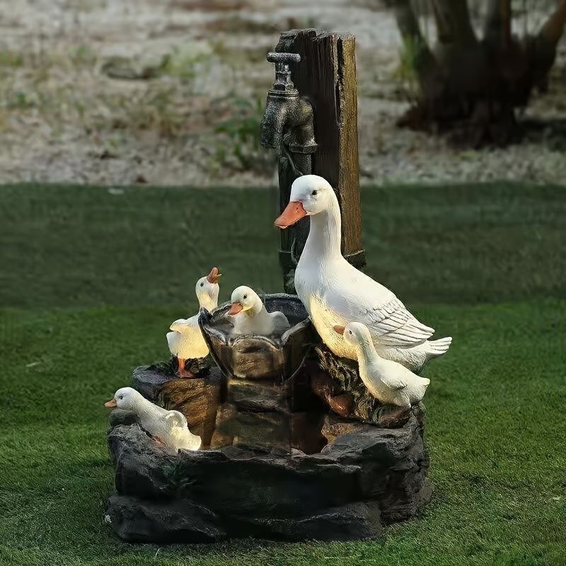 Camiraft Lustige Mittelfinger Ente Statue,Verspielter Kunstharz Dekoartikel  für Zuhause oder Büro - Neuheits Geschenk,kreative