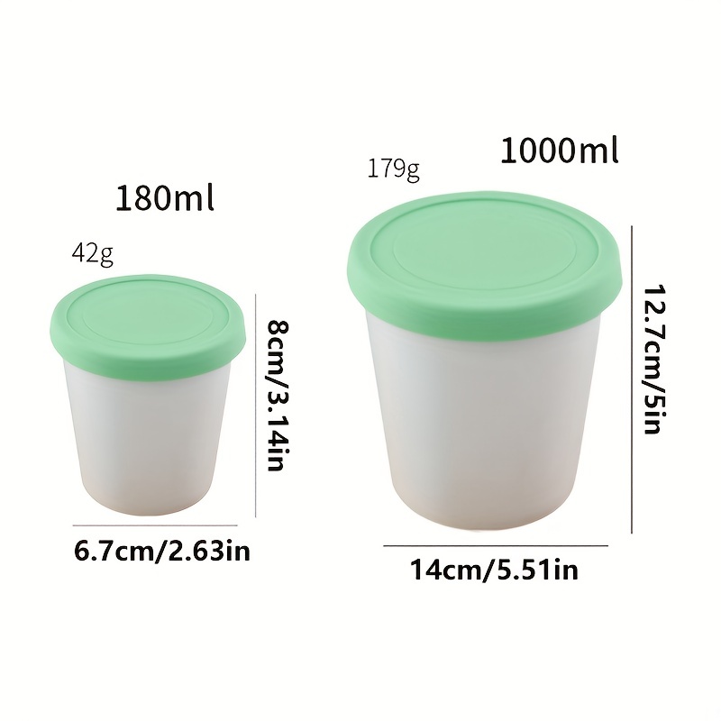 Quicker Defrost Small Reusable Freezer Containers Set of 6-4.7 oz. for  Baby/Toddler Foods, Meal Prep, Ice Cream,Leftovers Stackable Airtight Food  Storage Containers with Lid Plastic Freezer Container 