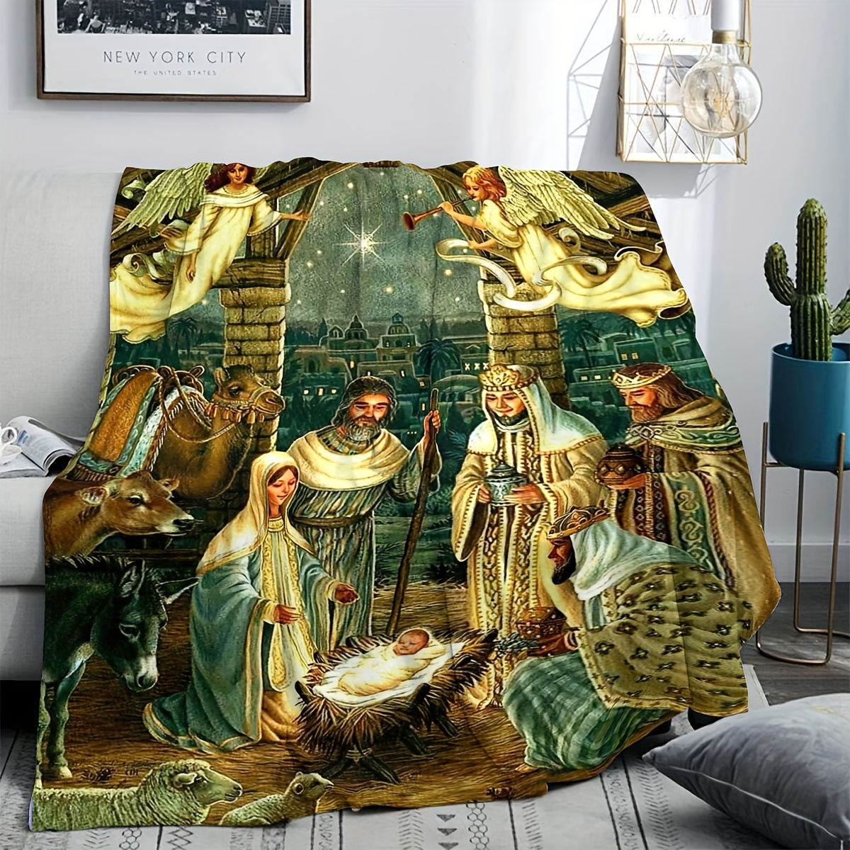 Nativity discount throw blanket