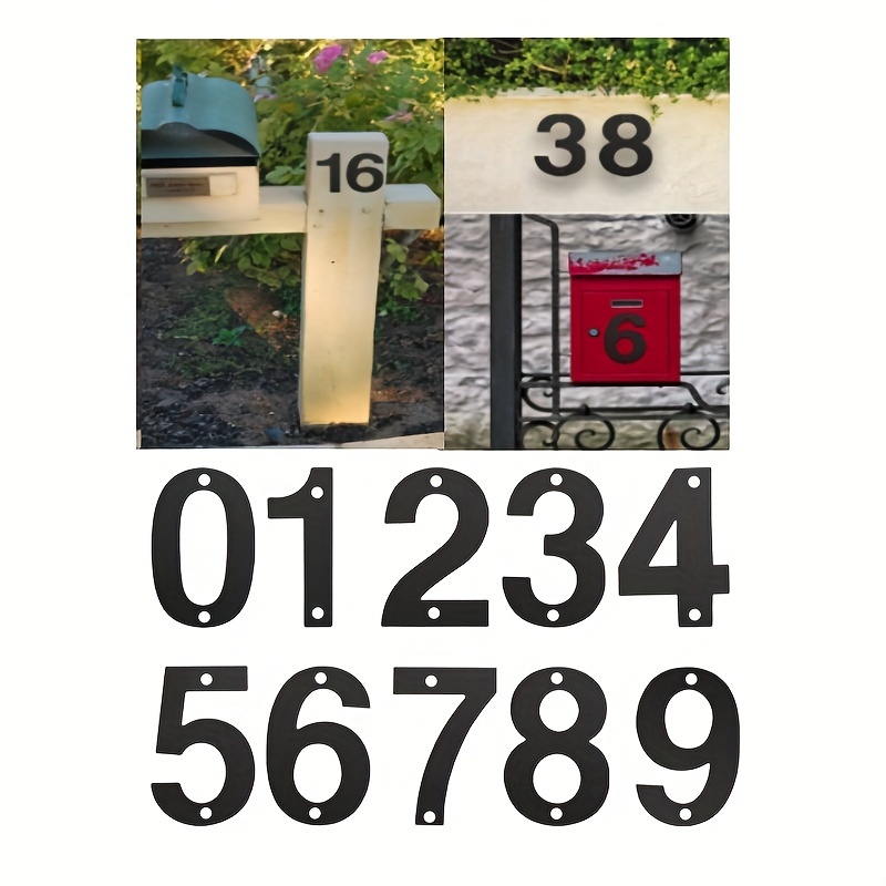Números de casa para exteriores, número de casa 3D de 7 pulgadas, aluminio  cepillado, Numeros Residenciales (número 3)