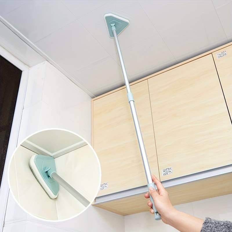 Wall Cleaner Set with Long Handle 360° Rotatable Ceiling Dust