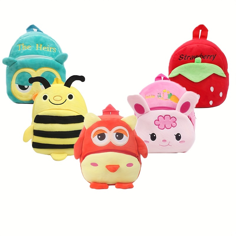 Kids Plush Toy Backpack School Bag