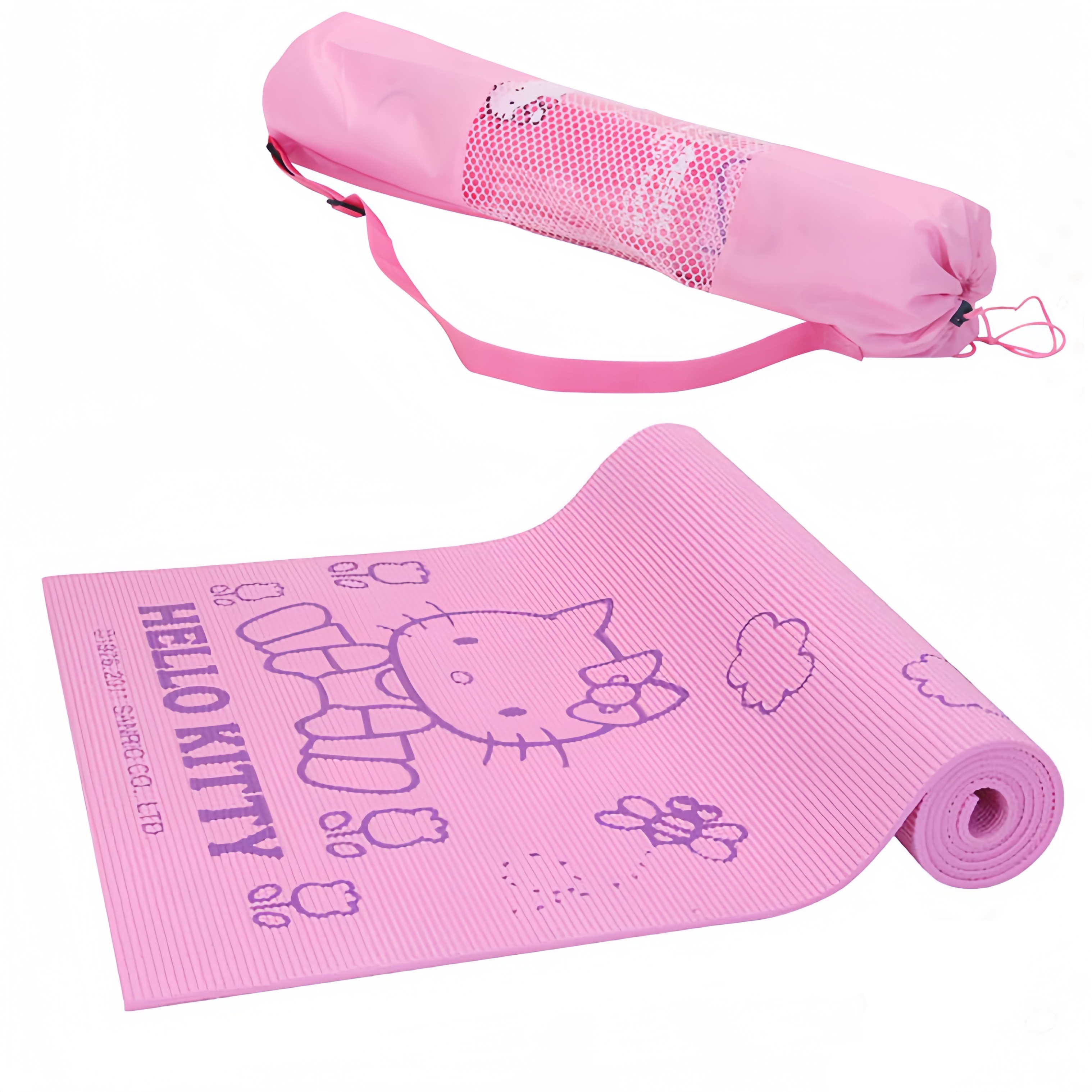Hello Kitty pink & orange exercise yoga mat – TheBeautyByBella