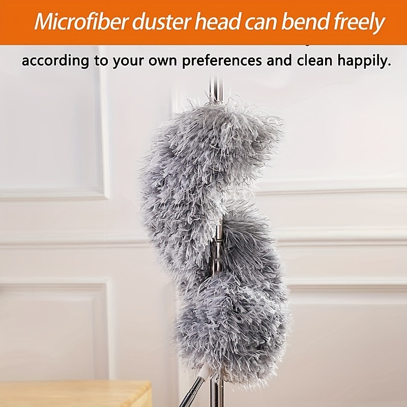 Electrostatic Microfiber Dusters, Retractable Dust Removal Brush, Bendable  Head Microfiber Dusting Brush, Reusable Washable Furniture Dust Duster For  Fan, Desktop, Keyboard, Furniture,car, Cleaning Supplies, Cleaning Tool,  Ready For School - Temu