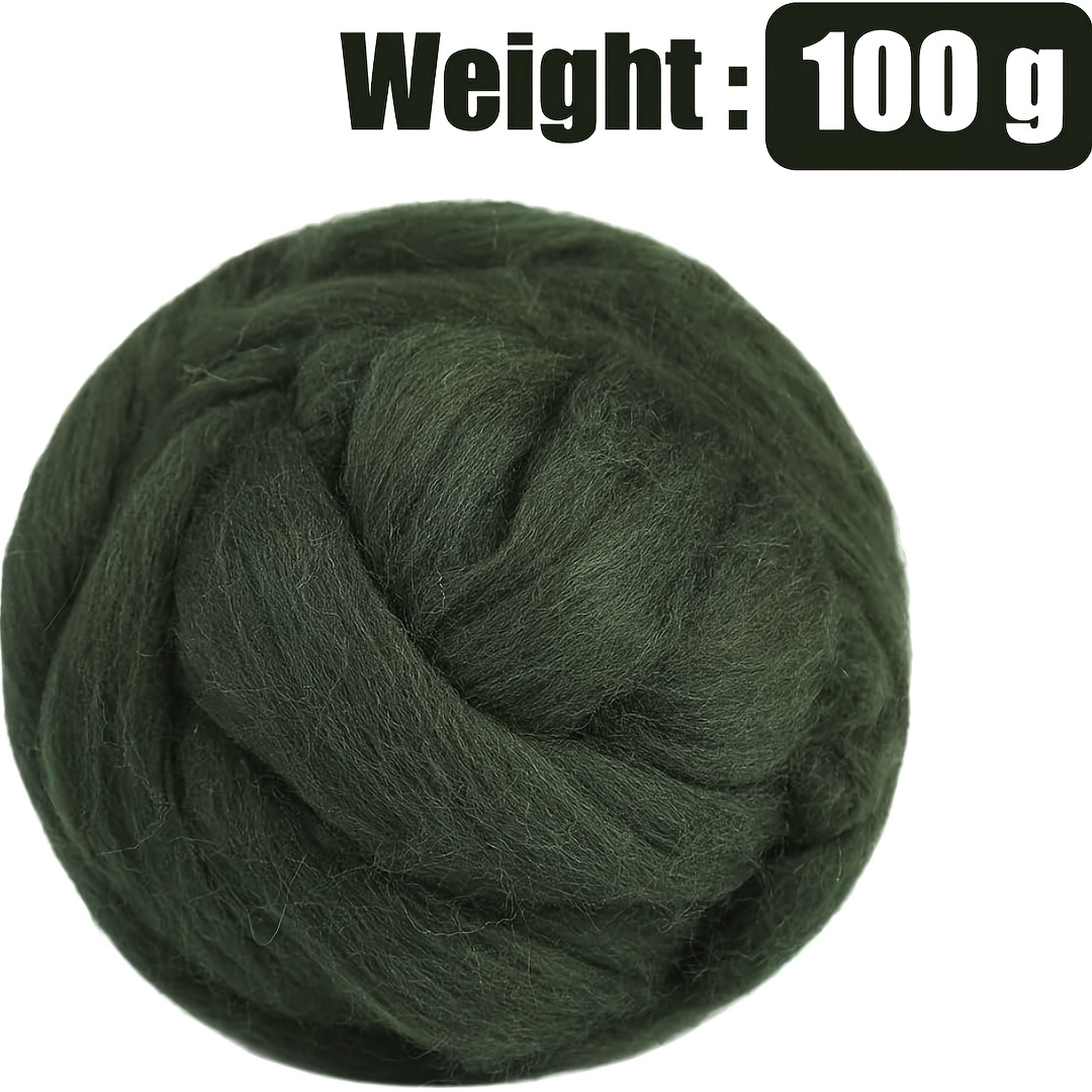 Wool Roving for Needle Felting & Wet Felting 100 Gram Roll 