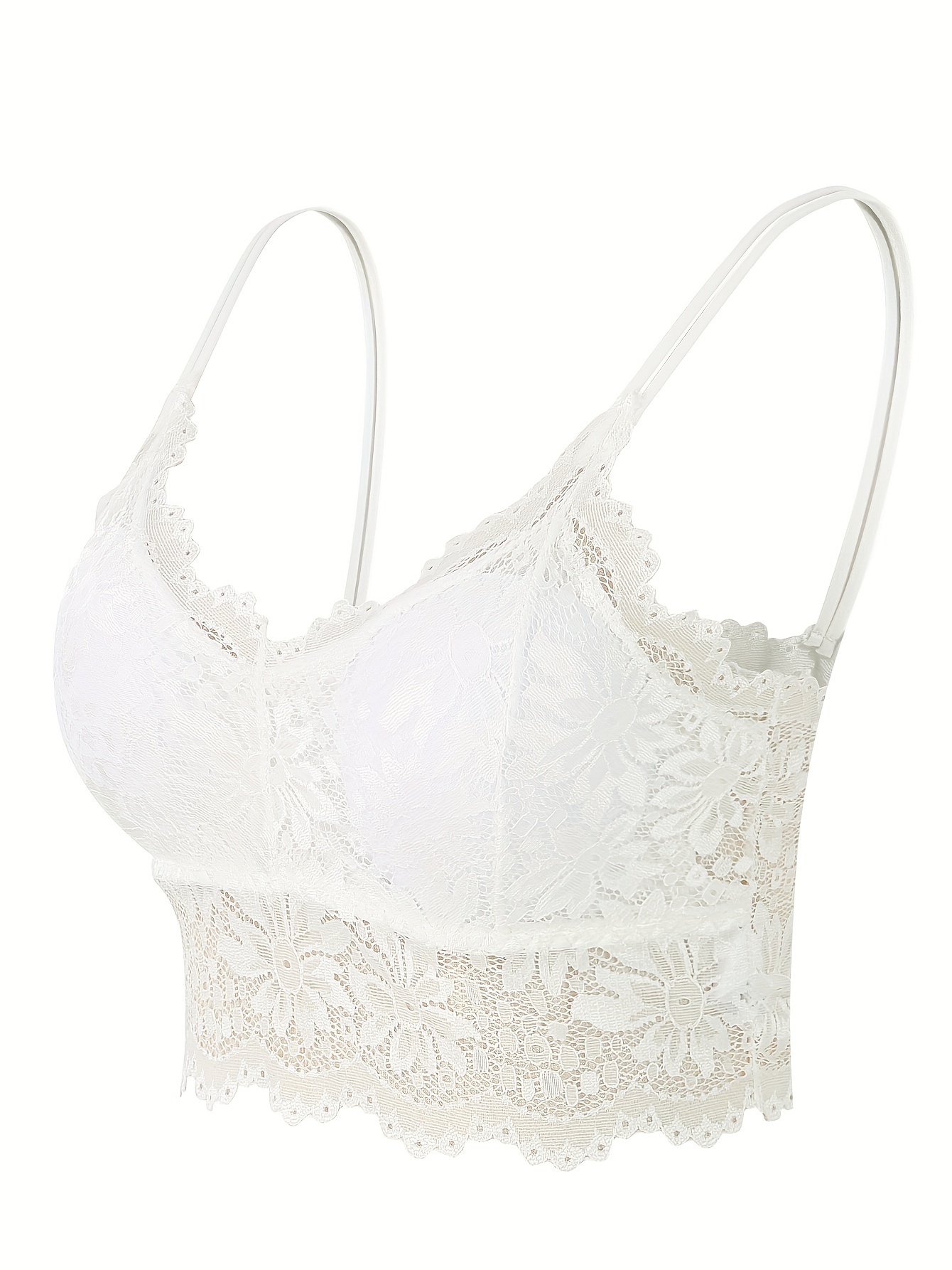 Sexy Lace Longline Bralettes Womens Comfort Bra Camisole Padded Bandeau  Bras Solid Strap Wrap Hollow Out Underwear, Plus Size Bras, Womens Bras No  Underwire Full Beige Medium : : Clothing, Shoes 