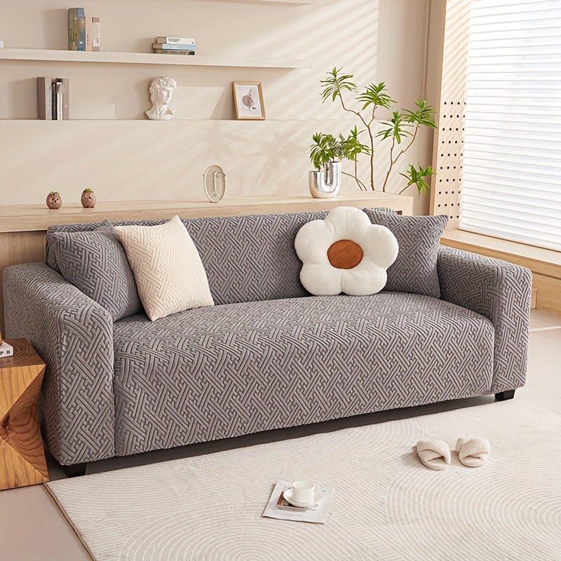 Jacquard Sofa Cover season Universal Elastic Sofa Slipcover - Temu