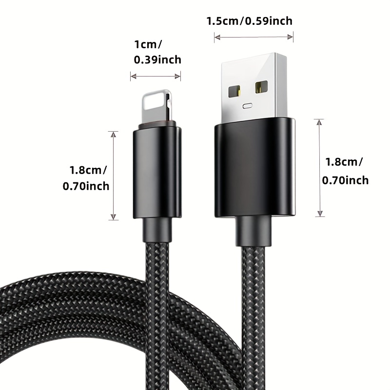 3.3ft/6.6ft/9.9ft USB Fast Charging Data Cable - for iPhone 14/13/12/11 Pro Max/12 Mini/XR/XS/X/8/7/6 Plus/SE for iPad