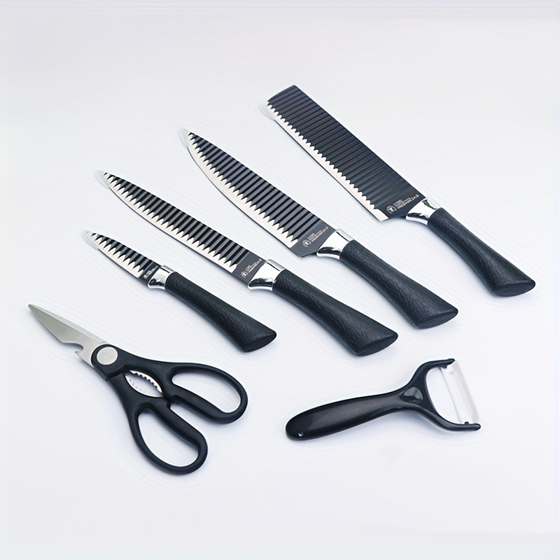 Wuyi 6 Piece Stainless Steel Knife Block Set