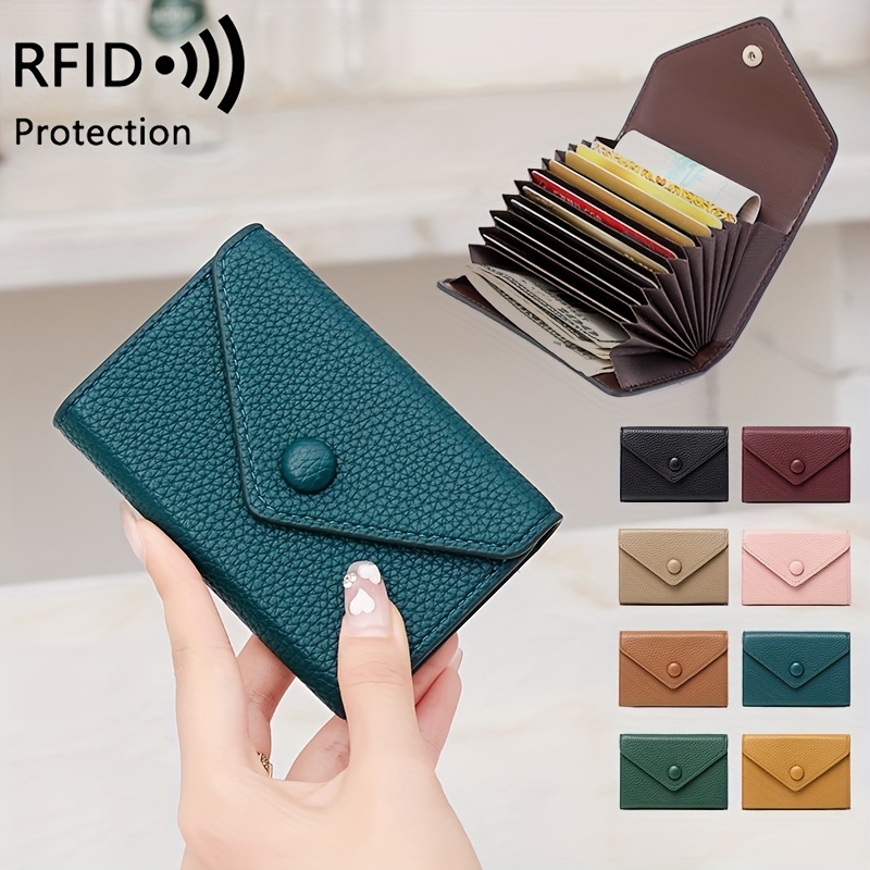 2022 Women's New Soft Wallet Pu Leather Mini Redit Card Holde Foldable  Portable Lady Coin Purses - Card & Id Holders - AliExpress