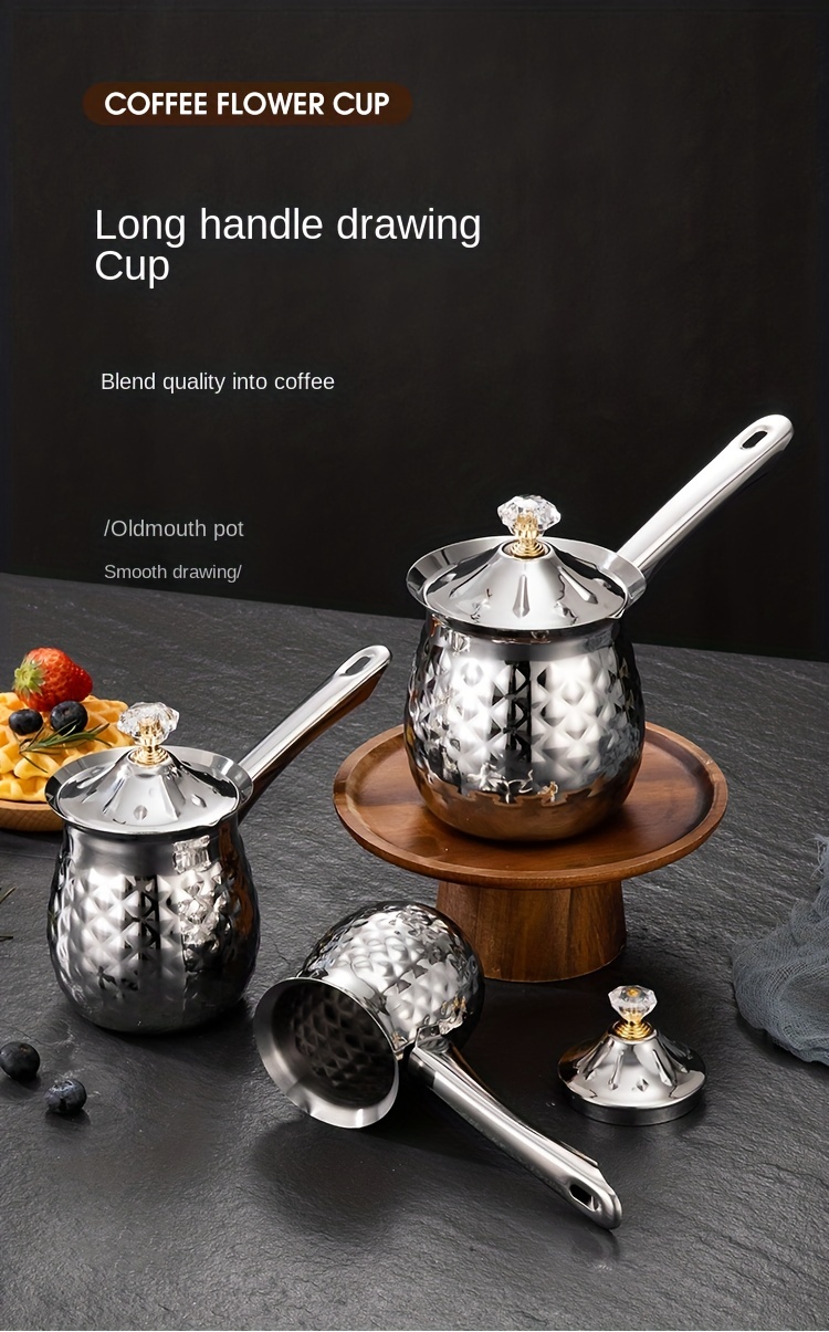 stainless steel   cup milk heating cup stainless steel coffee utensils pointed mouth latte cup details 0