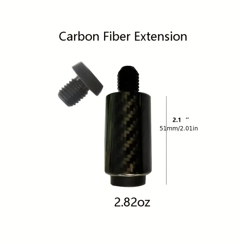 Extensión Fibra Carbono Taco Billar, Adecuada Taco Billar Fibra Carbono 51  Mm 180 Mm, Servicio Cliente 24/7