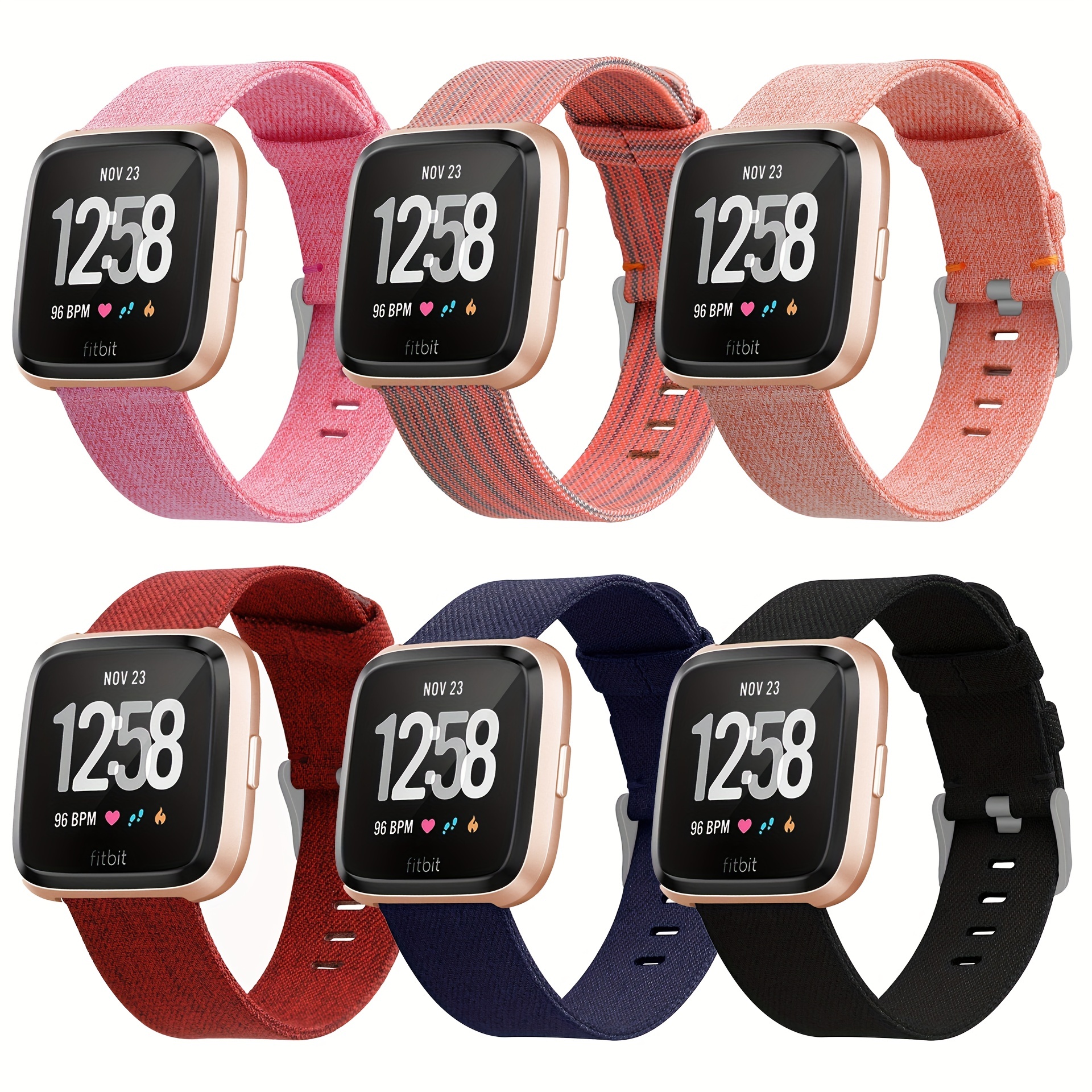 Braided Fabric Strap, Adjustable Replacement Wristband For Fitbit Versa /  Fitbit Versa 2 / Fitbit Versa Lite Smartwatch - Temu