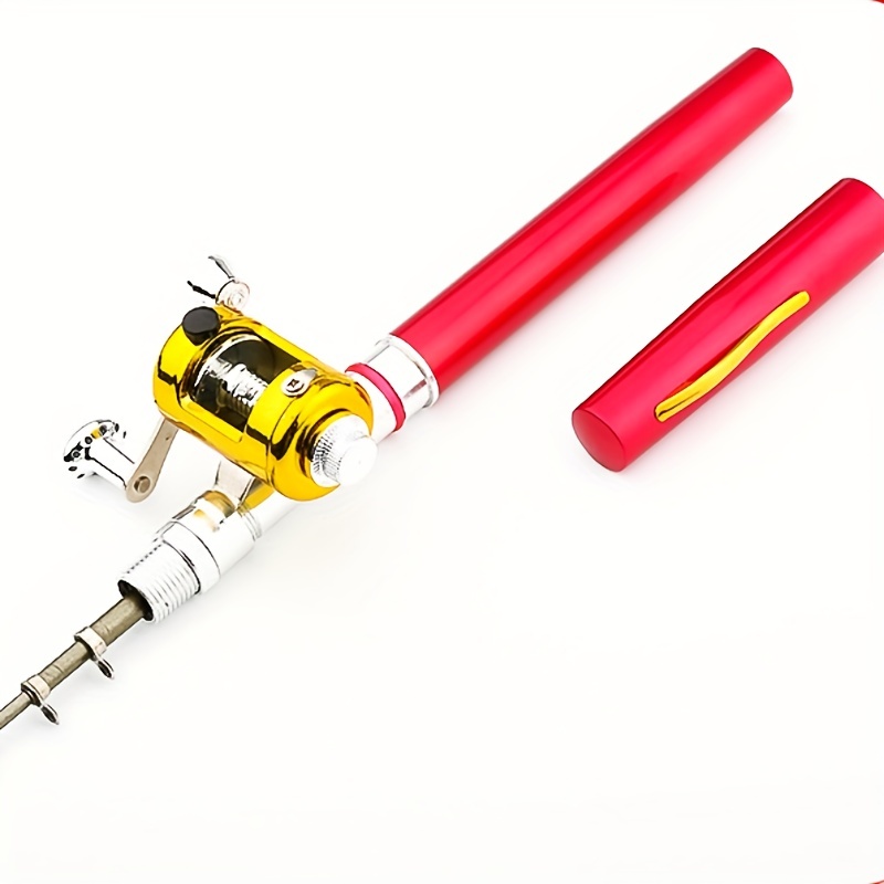 Pocket Size Fishing Rod Pen Shape Mini Fishing Rod Spining - Temu