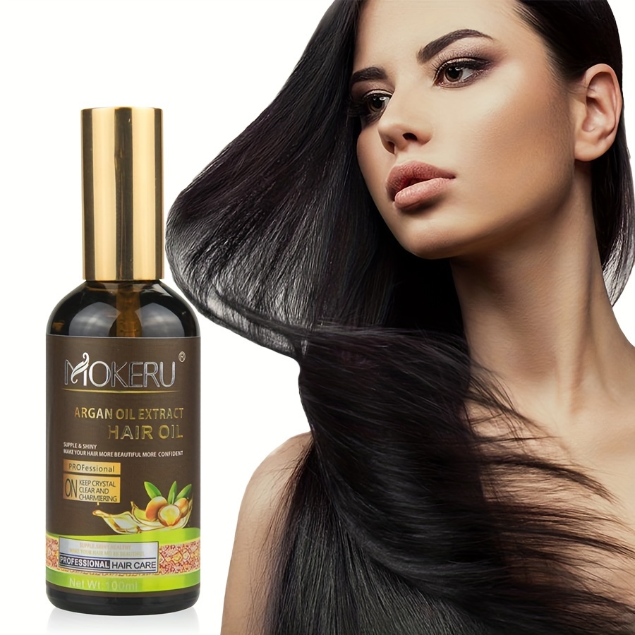 Aceite de argán, aceite de argán marroquí 100% puro para cabello,  tratamiento para cabello dañado y piel seca, aceite prensado en frío para  cabello