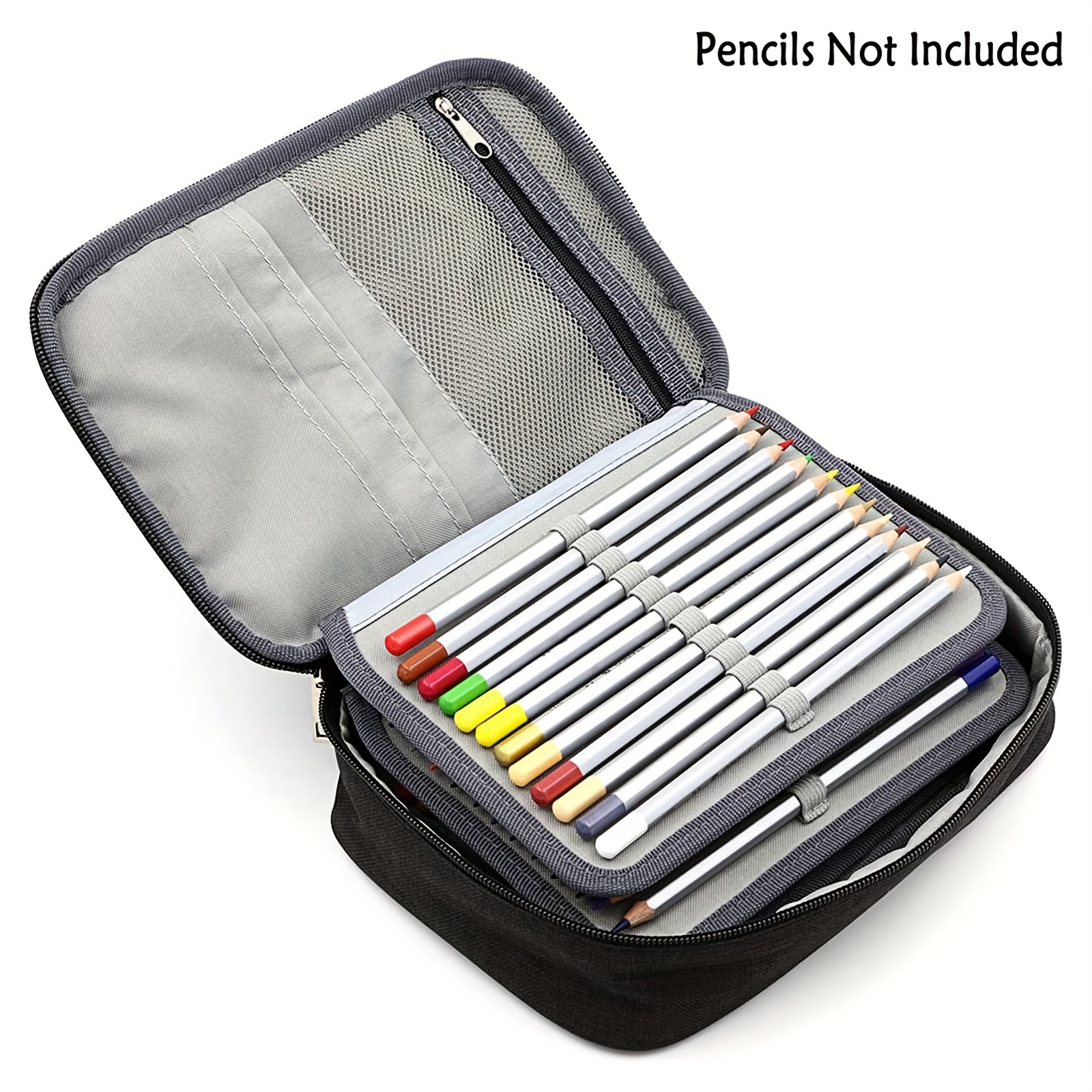 Portable Solid Color Four layer Pencil Case 72 hole Pencil - Temu