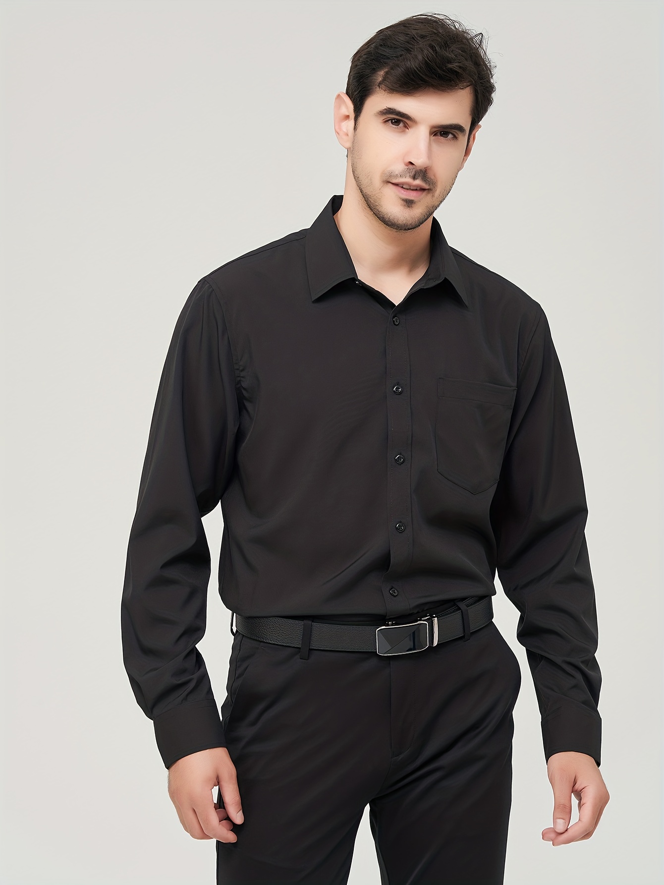 Camisa formal blanca para hombre