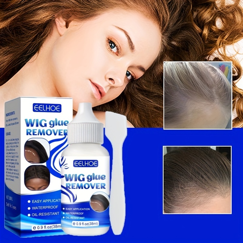 38ml Lace Glue/ 30ml Lace Glue Remover, Waterproof Lace Glue Wig Glue for Front Lace Wig Invisible Bonding Glue Strong Hold Wig Adhesive, Fast 