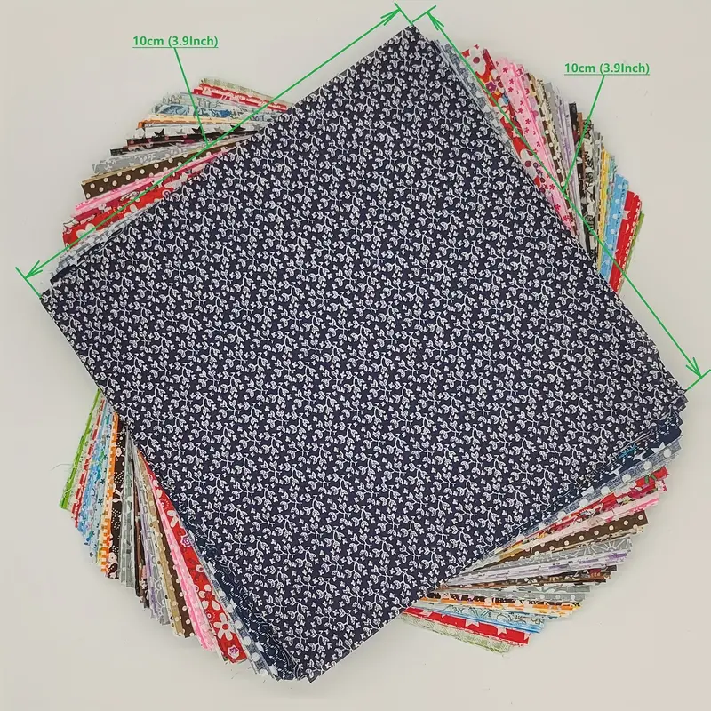 Diy Rainbow Cotton Fabric Solid Color Clothing Needlework - Temu