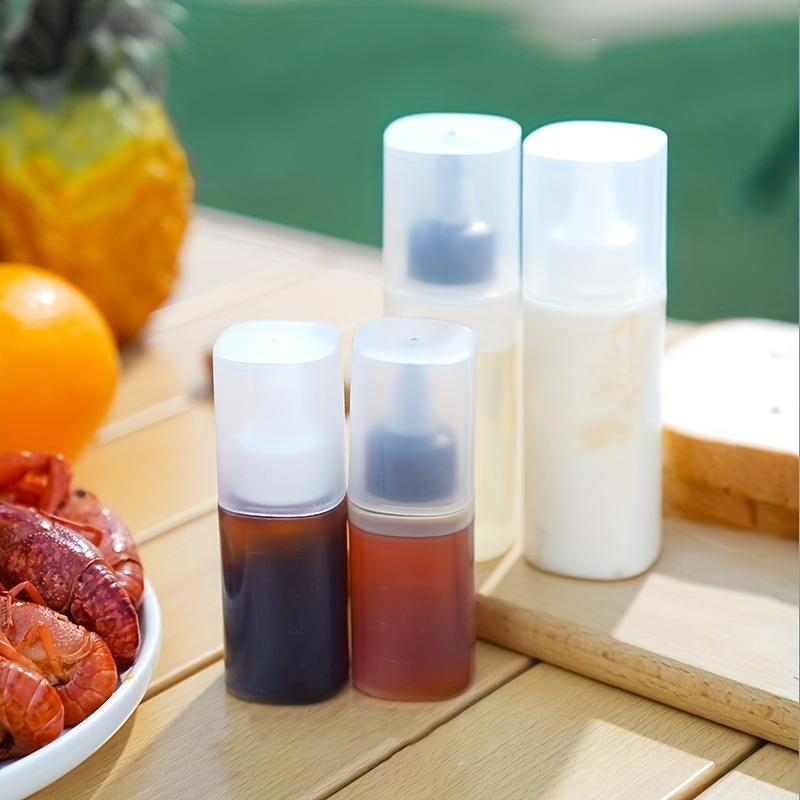 High Capacity Plastic Sauce Bottle Transparent Jam Squeeze - Temu