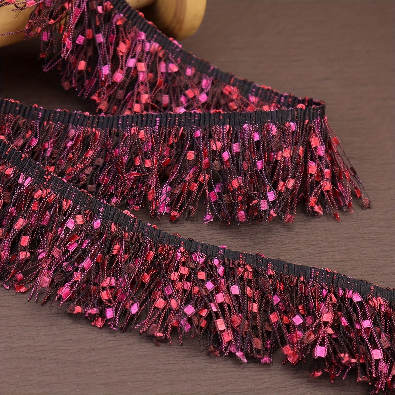  WWQDFRT SL - Borlas decorativas de seda con flecos de 3.9 in,  borlas de seda, accesorios de tela de coser, adornos de flecos para  decoración de bolsas con borlas, T104 (color