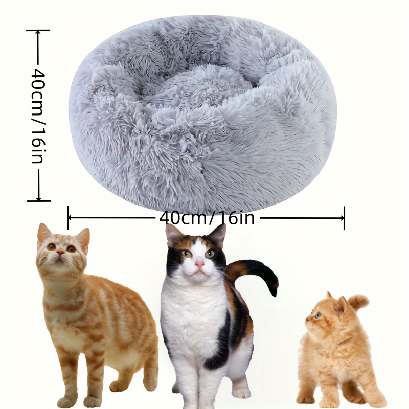 Cuccia Rotonda in Peluche per Cani Fluffy HKM - La Bottega del Pet