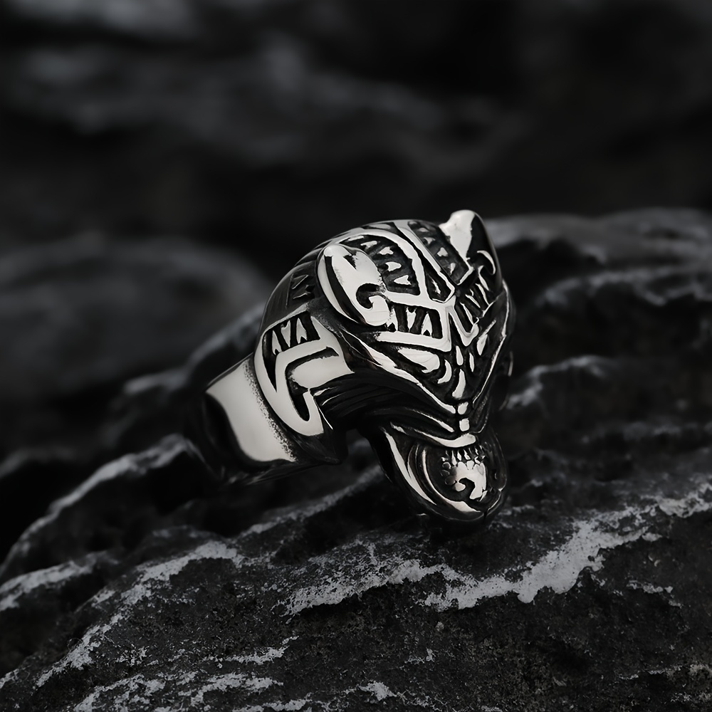 The Witcher 316 L Stainless Steel Ring With Pattern Of Wolf Head, Exquisite  Men's Accessory Jewelry, For Daily Wear, For Banquet Party Holiday Birthda