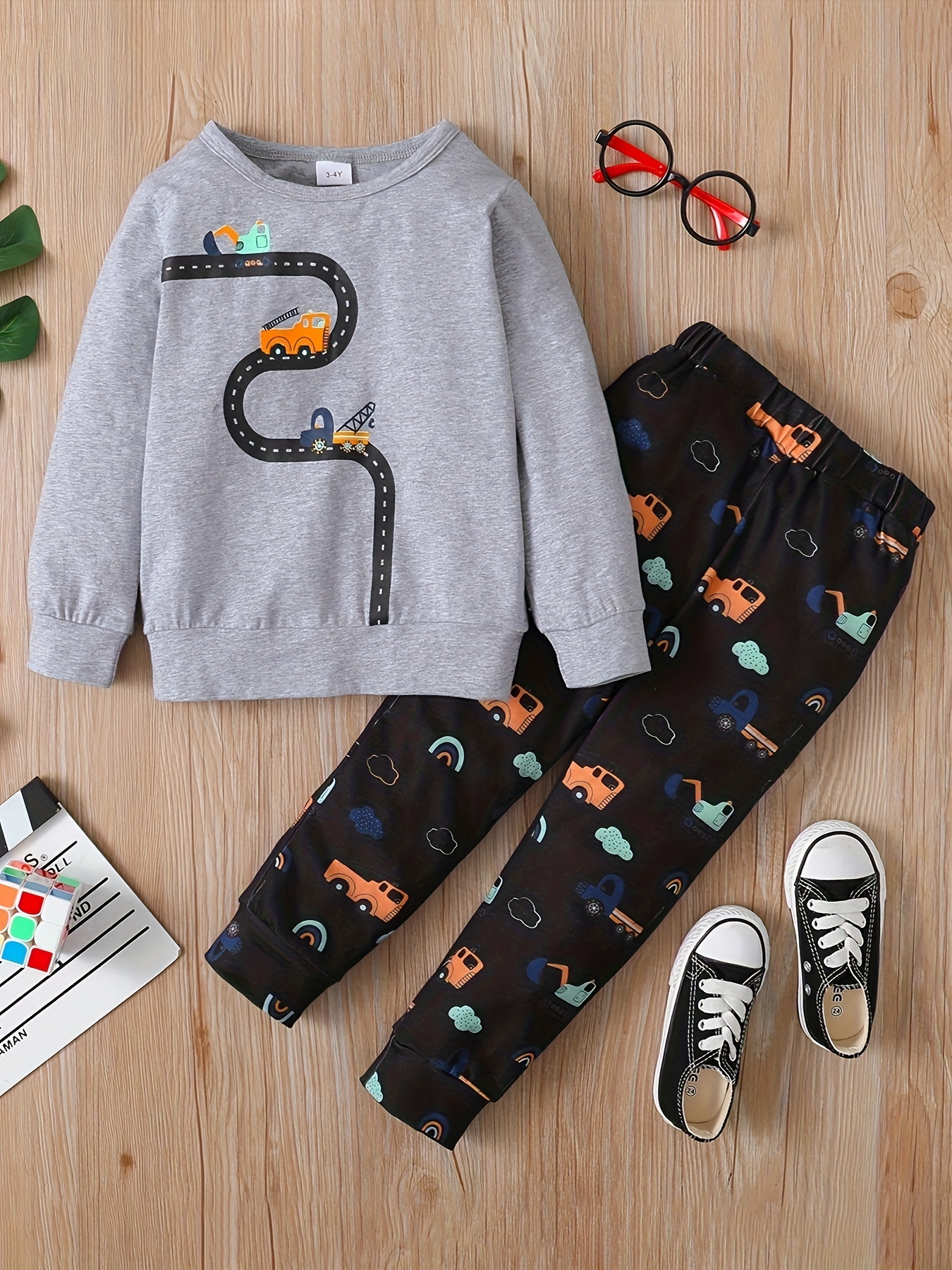 Autumn Winter Baby Boys Trendy Cargo Pants Cute Cartoon - Temu New Zealand