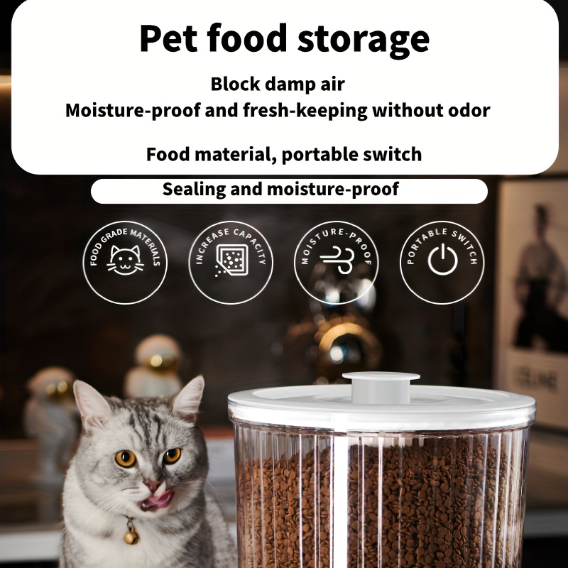 Cat And Dog Sealed Food Bucket Large Bag Pet Food Storage