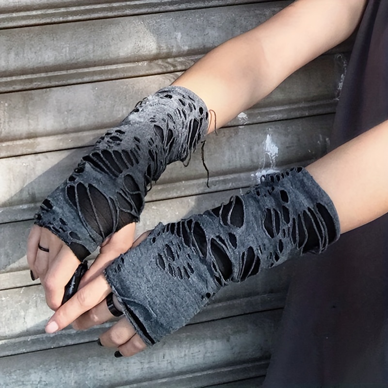 Woman's Gift Arm Warmer's Rainbow Fingerless Long Gloves Hand Croch…