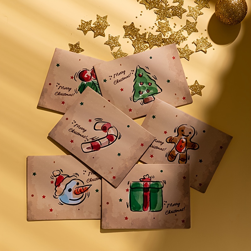 Christmas Envelope Seal Stickers Golden Christmas Tree - Temu Germany