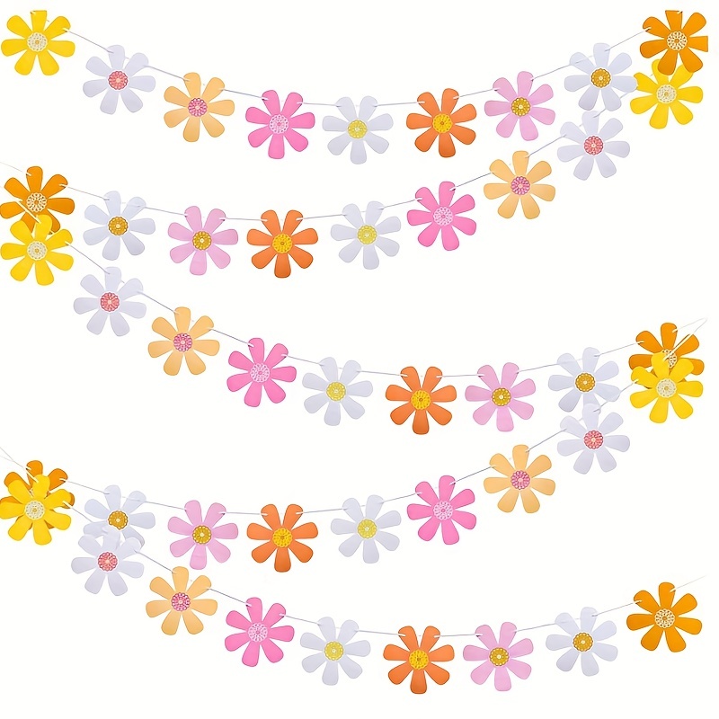 Daisy Garland Banner for Birthdays and Home Decor