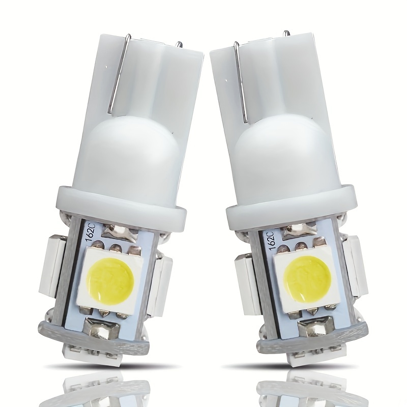 YM E-Bright T10 W5W LED Ampoule,194 168 2825 Ampoules LED pour lampes de  lecture de voiture, feux de plaque d'immatriculation, plafonniers, feux  latéraux,DC 12V (Blanc/Pack of 20) : : Auto et Moto