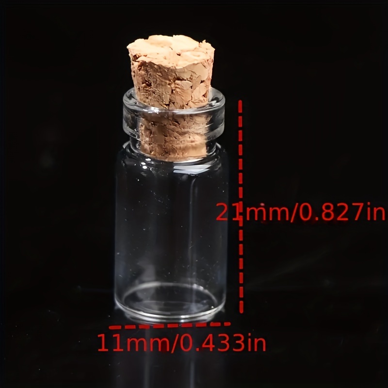 10pcs Small Glass Bottle With Corks, Mini Glass Jar, 11x22mm, Mini Bottle,  Drift Bottle, Jewelry Eyeshadow Powder Dispenser Bottle, For Travel  Business Trip, Glass Container, Make Up Accessories - - Temu