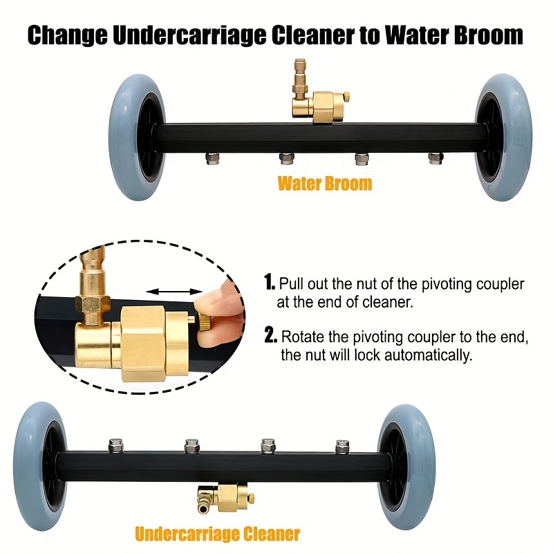 Dual Purpose Undercarriage Cleaner and Water Broom
