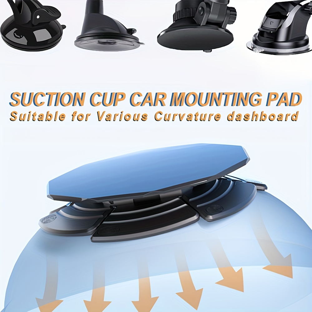 

Car Dashboard Adhesive Pad Mounting Disk For Suction Cup Mount Phone Holder, 8cm/3.15" Heat Resistant Sucker Disc Sticker Replacement For Dash Cam Gps