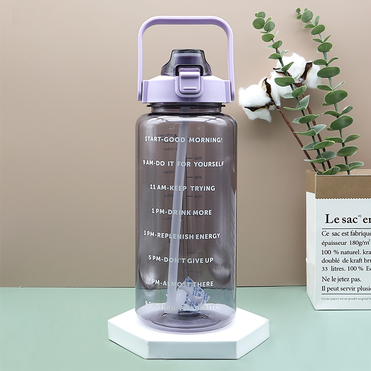 1 Liter Glass Water Water Bottle Outdoor Travel Portable Drinking Drinkware  Coffee 1000ML Waterbottle Glass Heat