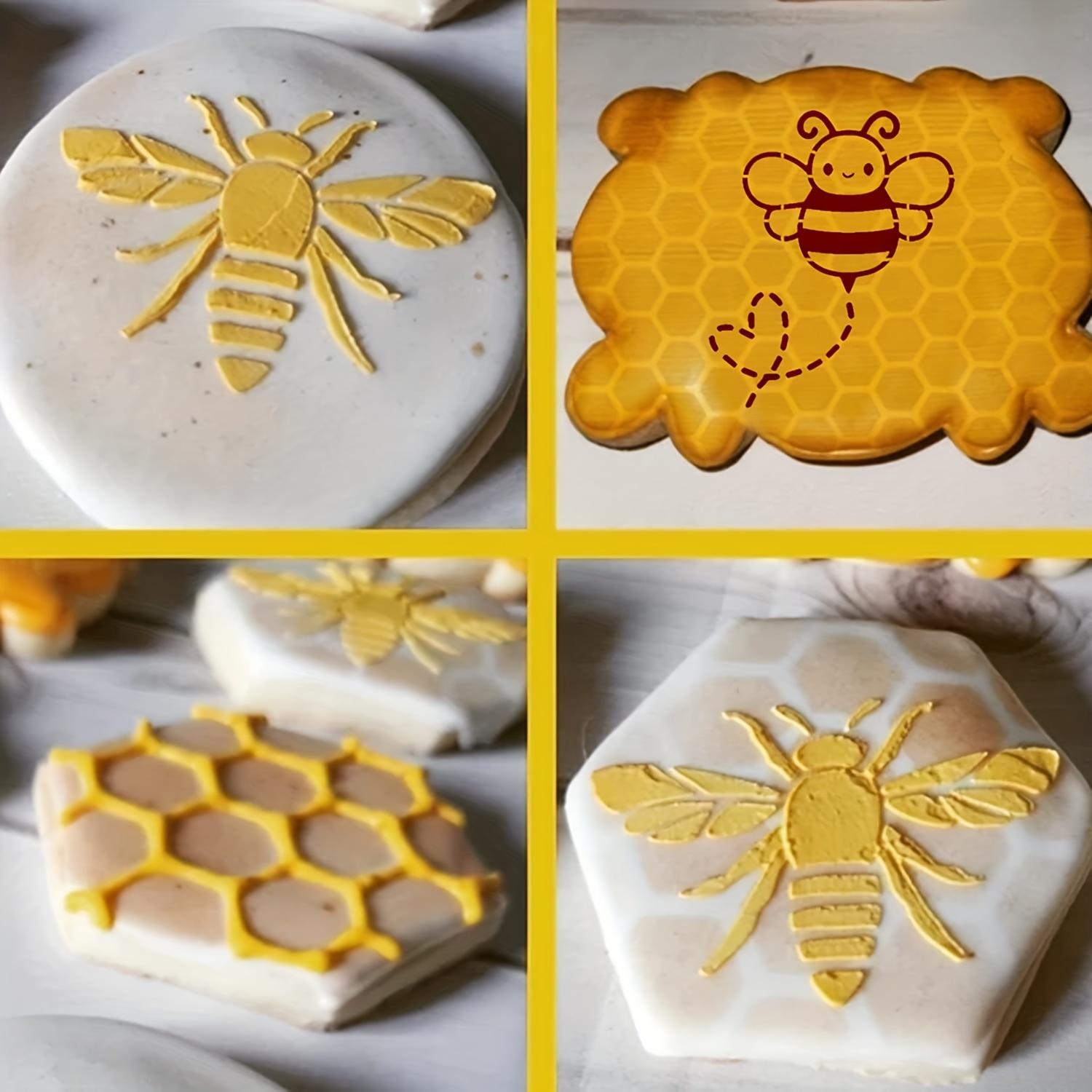 Bee Honeycomb Stencil Reusable Bee Stencils For Painting On - Temu