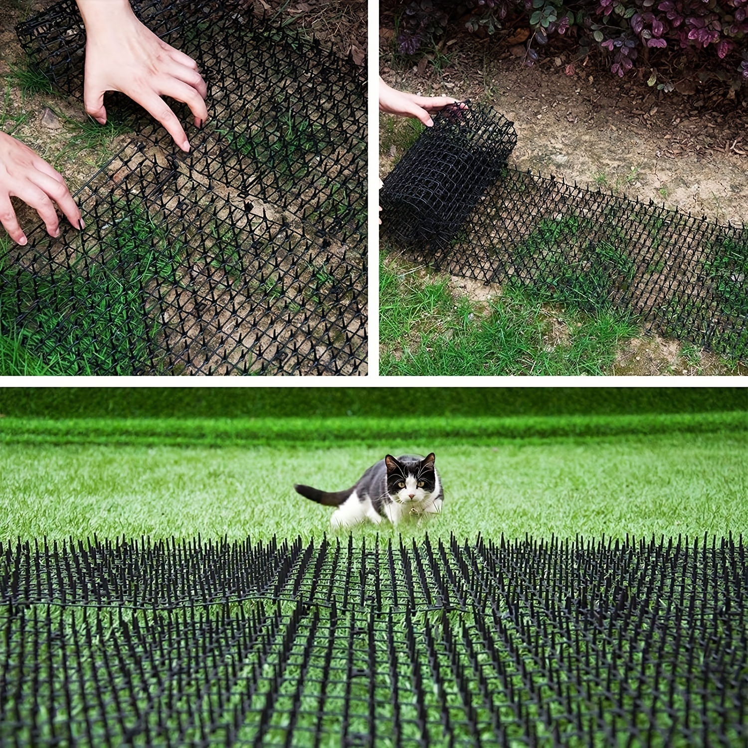 Acheter 6/12 chat Scat tapis pointe Anti-chat piquant bande dissuasion  jardin répulsif Animal
