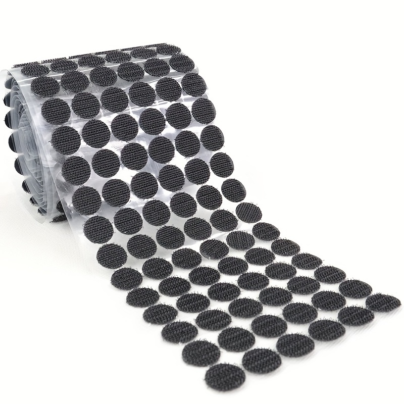 100Pairs Self Adhesive Fastener Tape Dots 10/15/20/25/30mm Strong