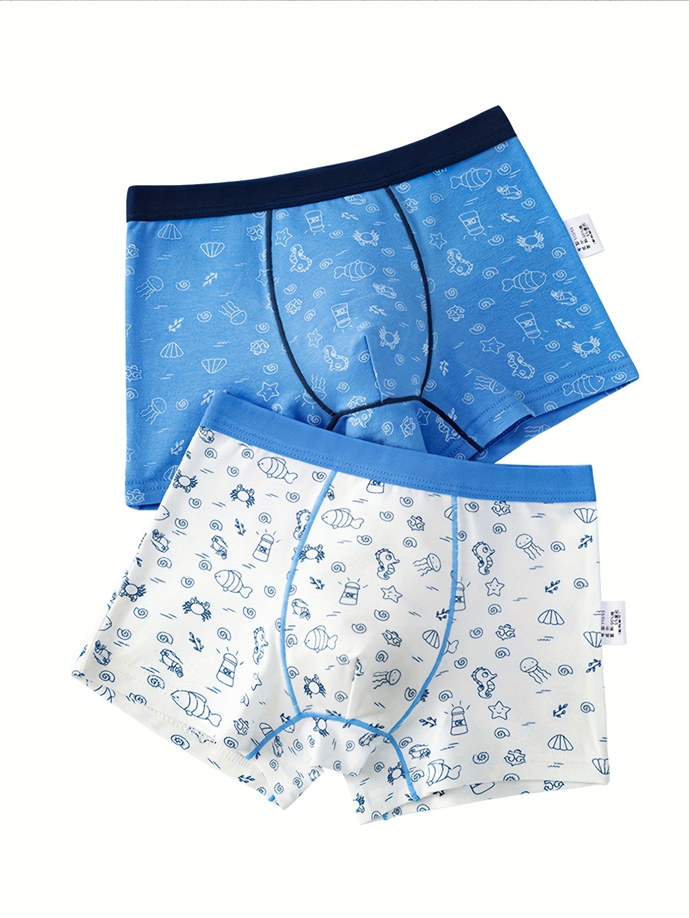 4 Pcs/pack Boys Cartoon Underwear Cotton Panties for Kids Casual Boy Cute  Teenage Smooth Underpants Toddler Boxers 3-16Y 210622
