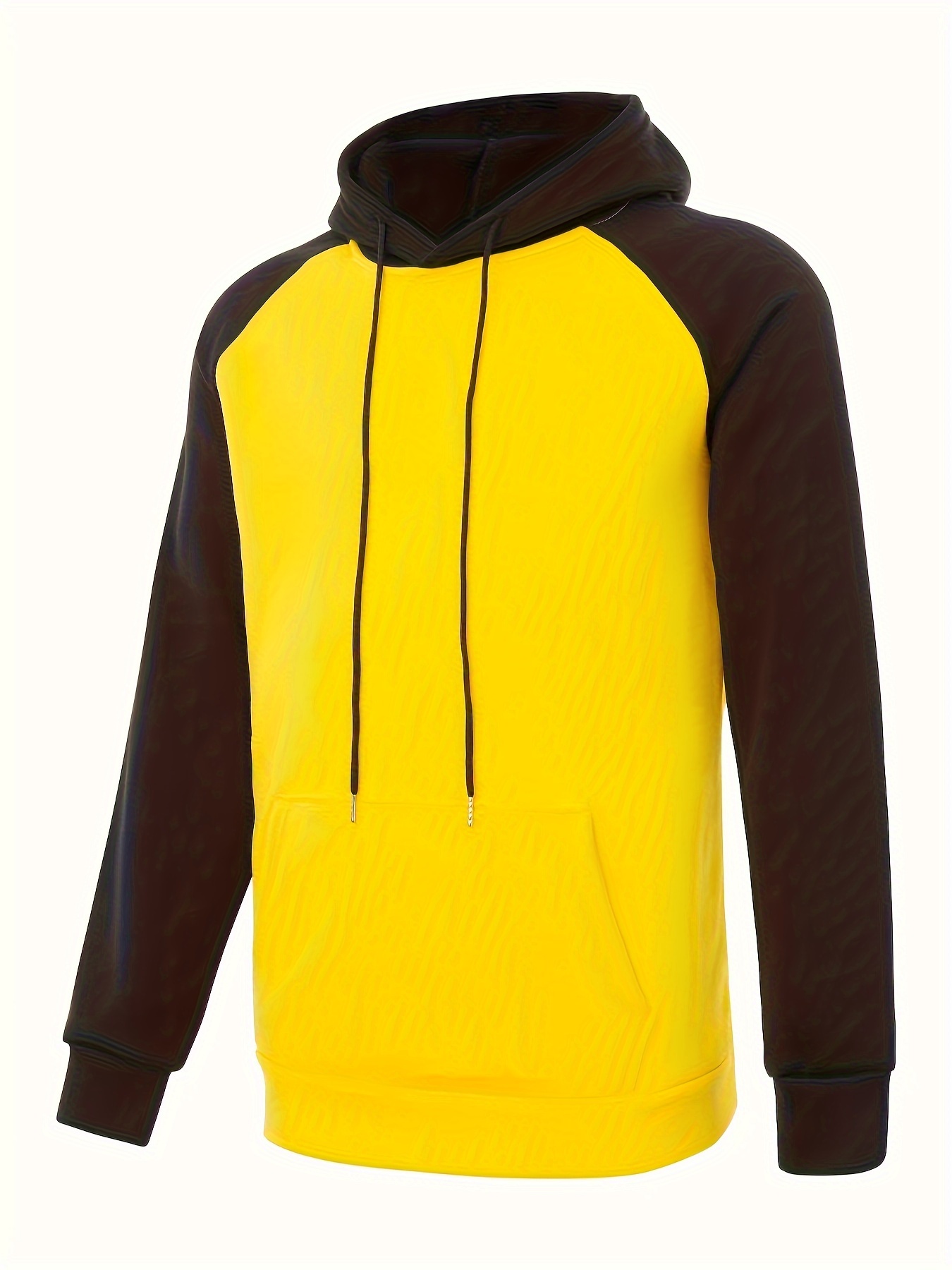 Sudaderas con capucha para hombre, para otoño, informal, con cremallera,  bloque de color, sudadera con capucha