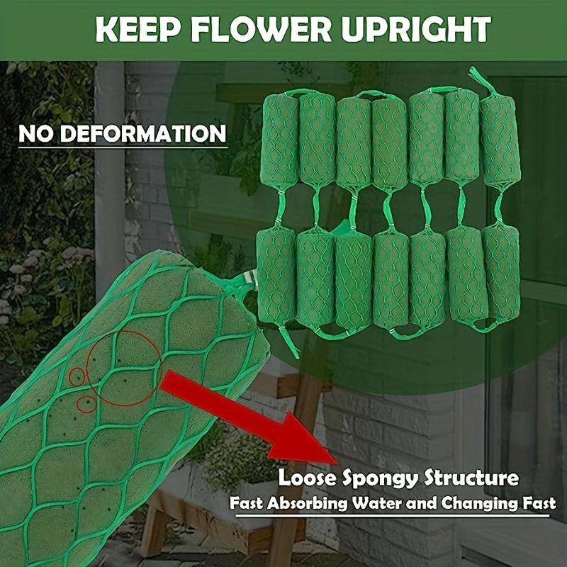 Foam Flower Floral Garland Blocks Brick Arch Wet Arrangement