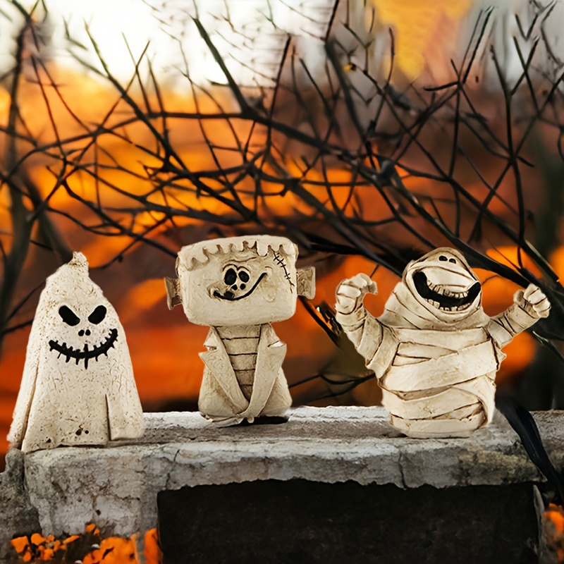 Vintage Halloween Pot Holder Handmade Cute Ghost & Jackolantern