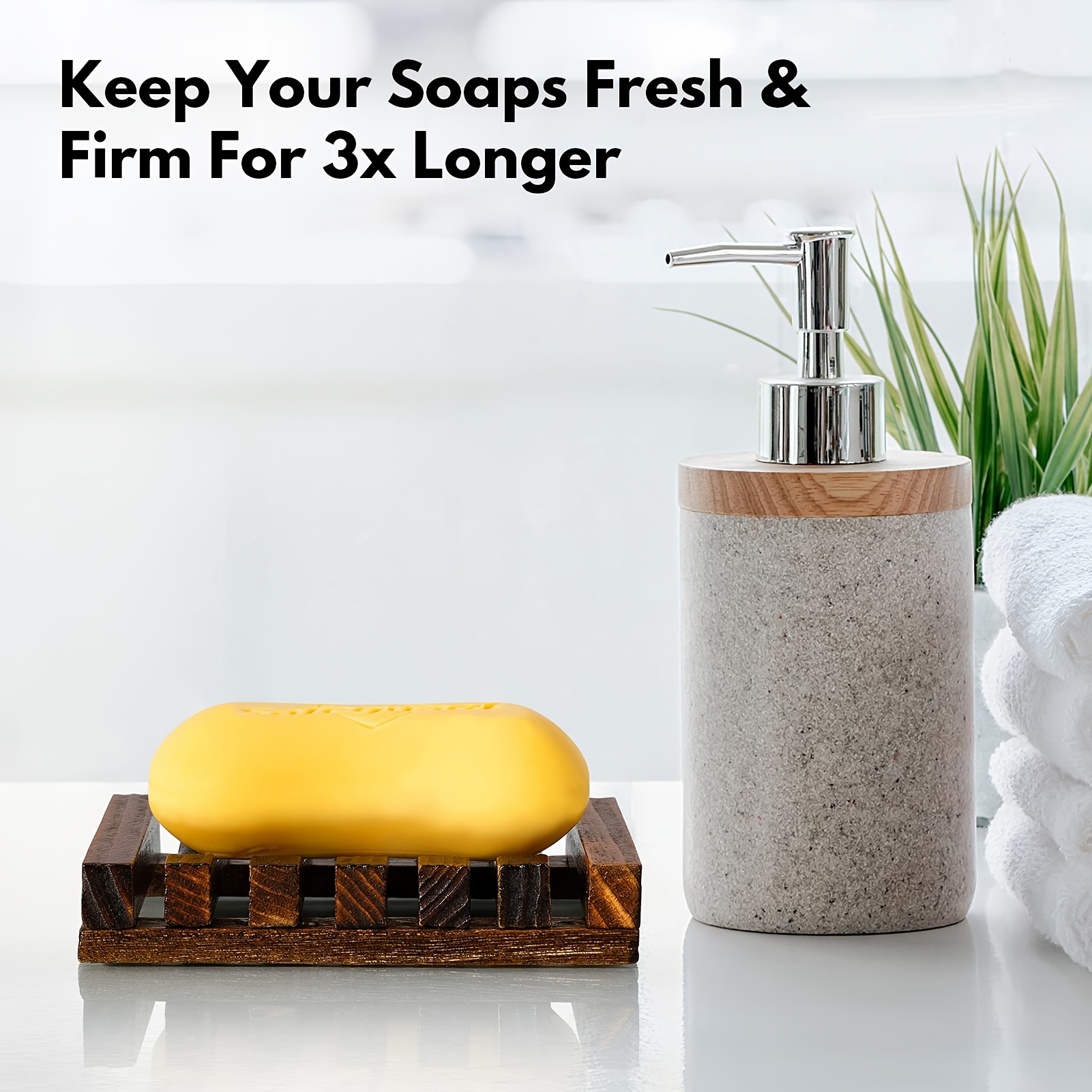 Wooden Soap Dish For Shower Shower Soap Holder Self Draining - Temu