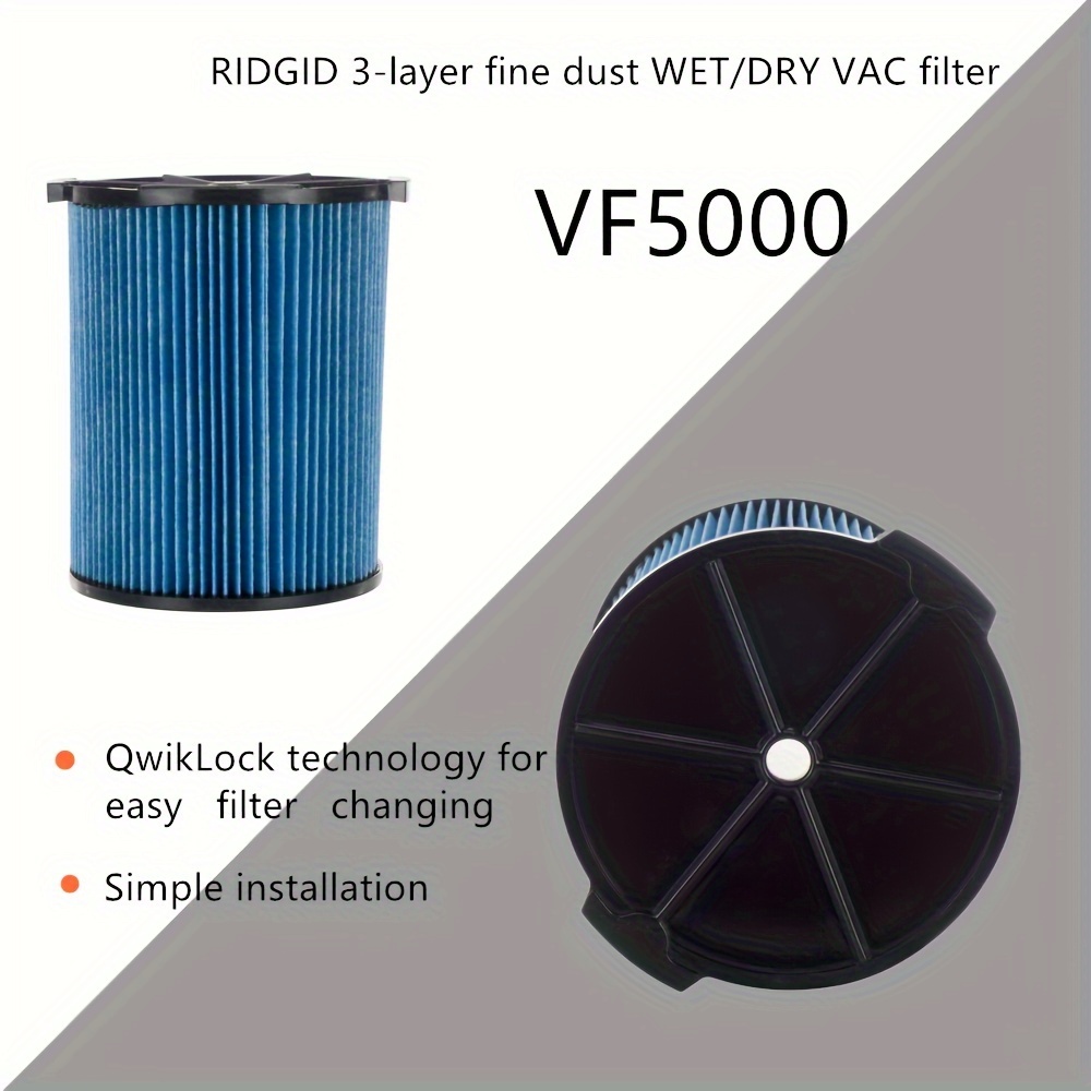 VF5000 Replacement Vacuum Filter 3 Layer Pleated with High