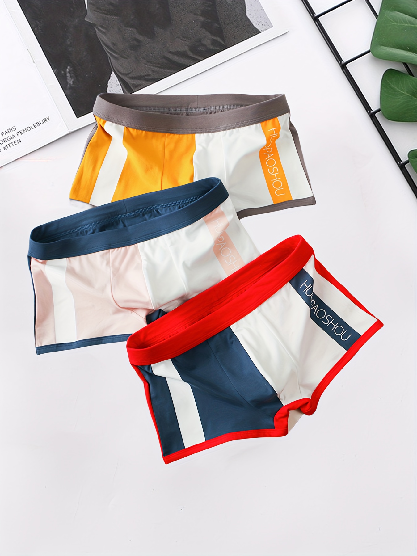 Men's Cotton Underwear 3d Jeans Print Fashion Briefs - Temu