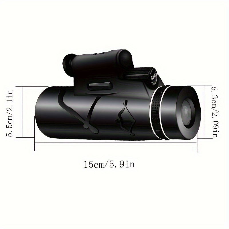 12x50 HD Telescope BAK4 w/ Spotlight, Camping Bird Watching Concerts