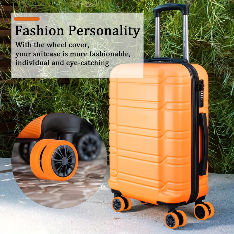 Kaufe 4 Stück Silikon-Gepäckradabdeckungen erhöhen die Reibung und  reduzieren Geräusche, Gepäckräderschutz, Kofferradabdeckung, Reisezubehör