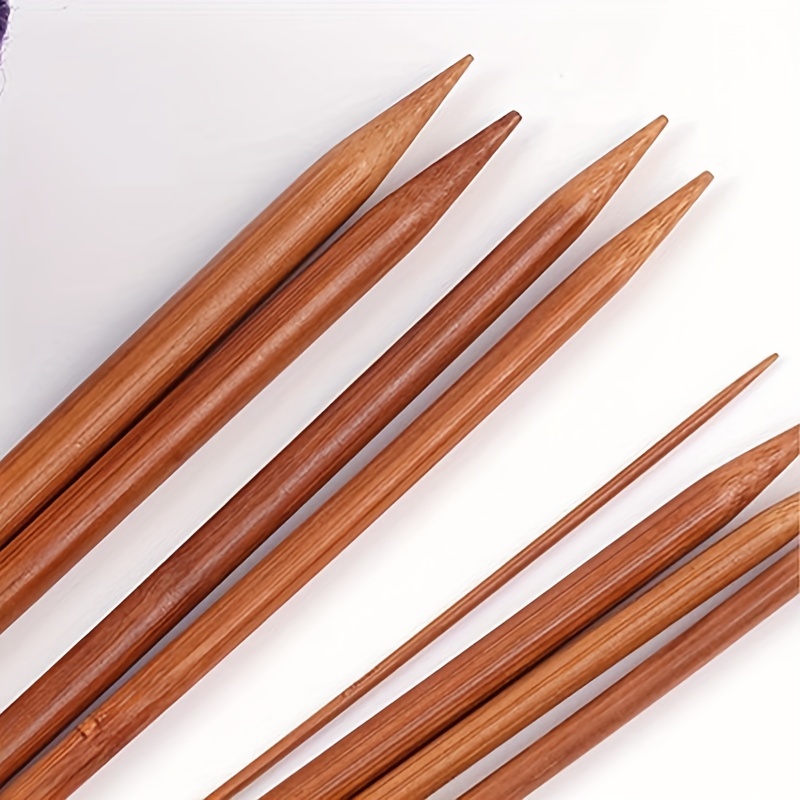 Ccdes Bamboo Knitting Needles Set,Bamboo Knitting Needles Set, Single  Pointed Carbonized Knitting Needle 18 Sizes (2mm to 10mm),Bamboo Knitting  Needles 